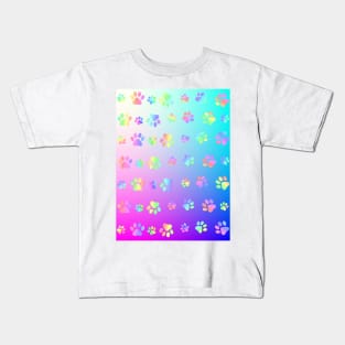 PAW Print Pattern Kids T-Shirt